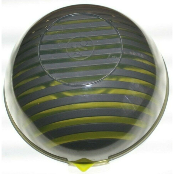 Pampered Chef Salad Cutting Bowl With Lid GUC Green - Picture 6 of 6